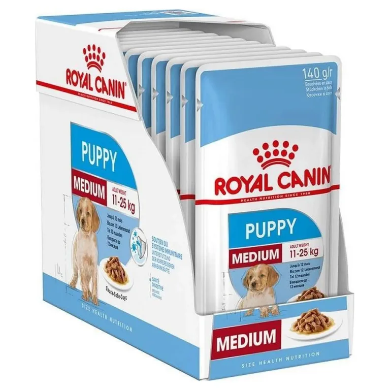 Royal Canin Medium Puppy märgtoit avatud karbis 10x140g