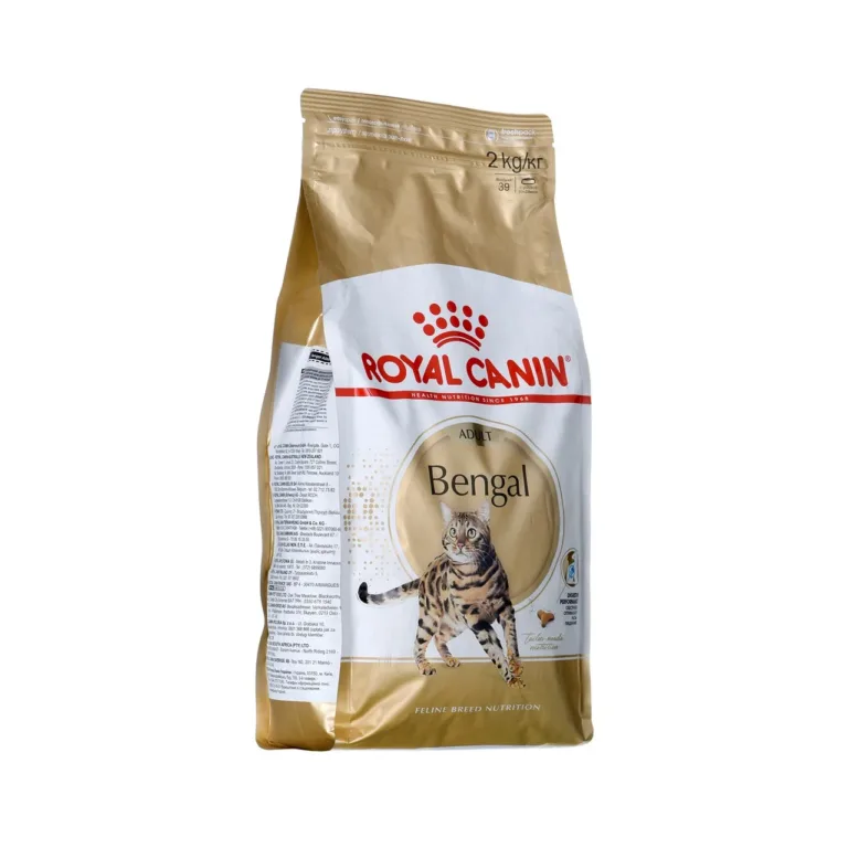 Küljelt vaade Royal Canin Bengal 2 kg pakile