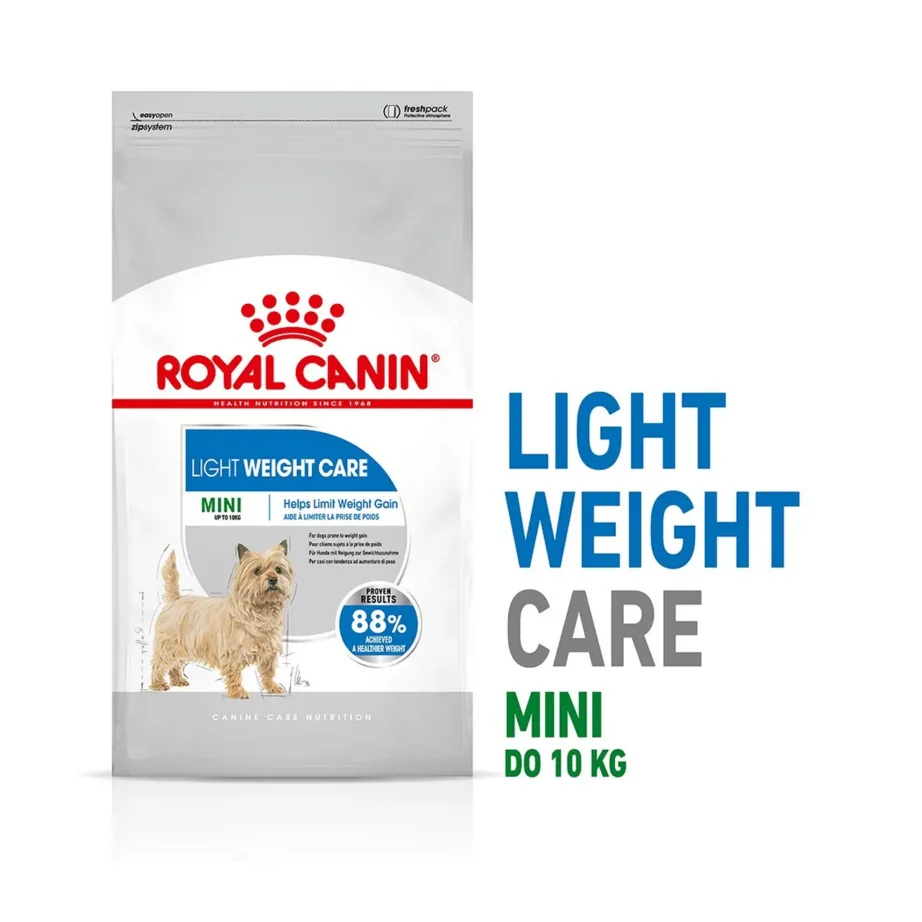 Royal Canin Mini Light Weight Care 3 kg kuivtoit väikestele koertele kaalu säilitamiseks, steriliseeritud ja ülekaalulistele tõugudele – 3