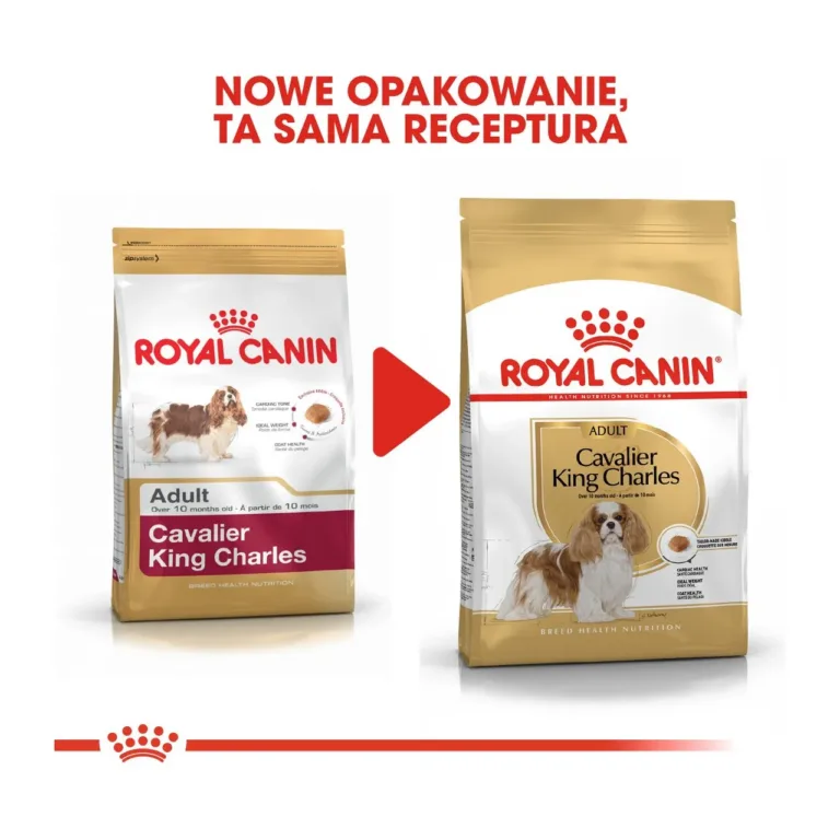 Royal Canin pakendi muutus Cavalier King Charles