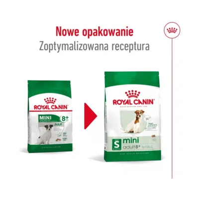 Royal Canin Mini Adult 8+ kuivtoit uues pakendis