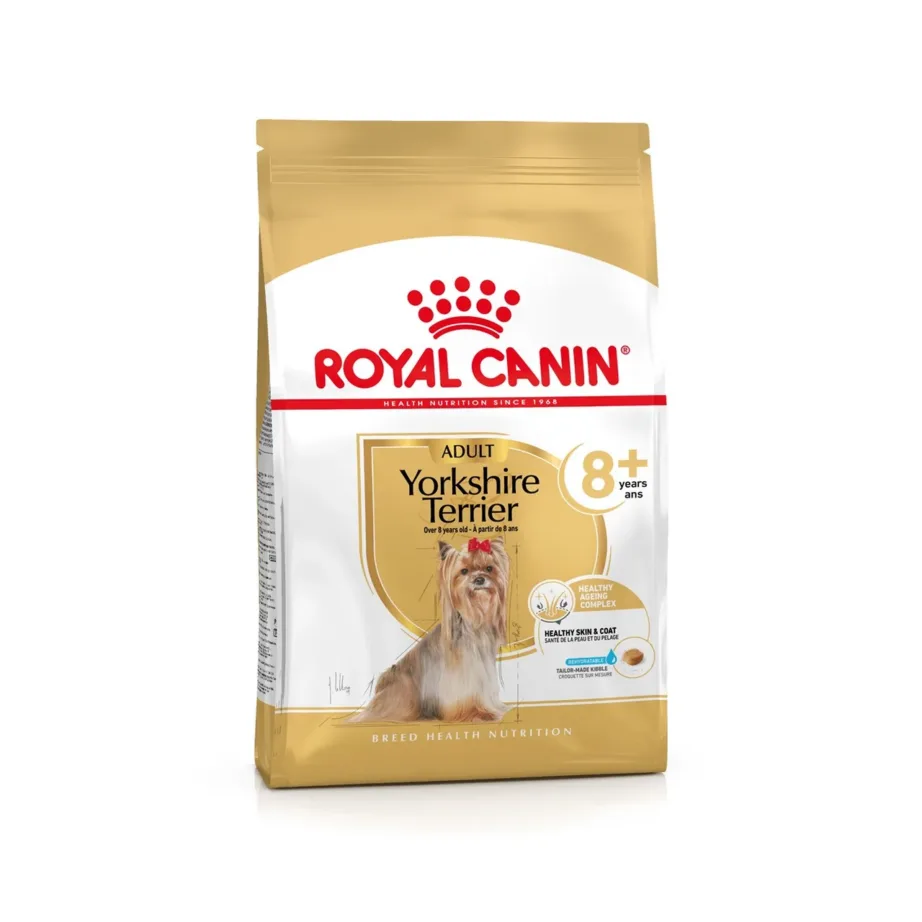 Royal Canin Yorkshire Ageing 8+ 3kg kuivtoit vanematele Yorkshire terjeritele, seedimise ja naha toetuseks, linnulihaga – 2