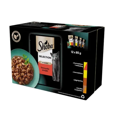 Sheba Selection in Sauce 12x85g maitsetega kastmes karp