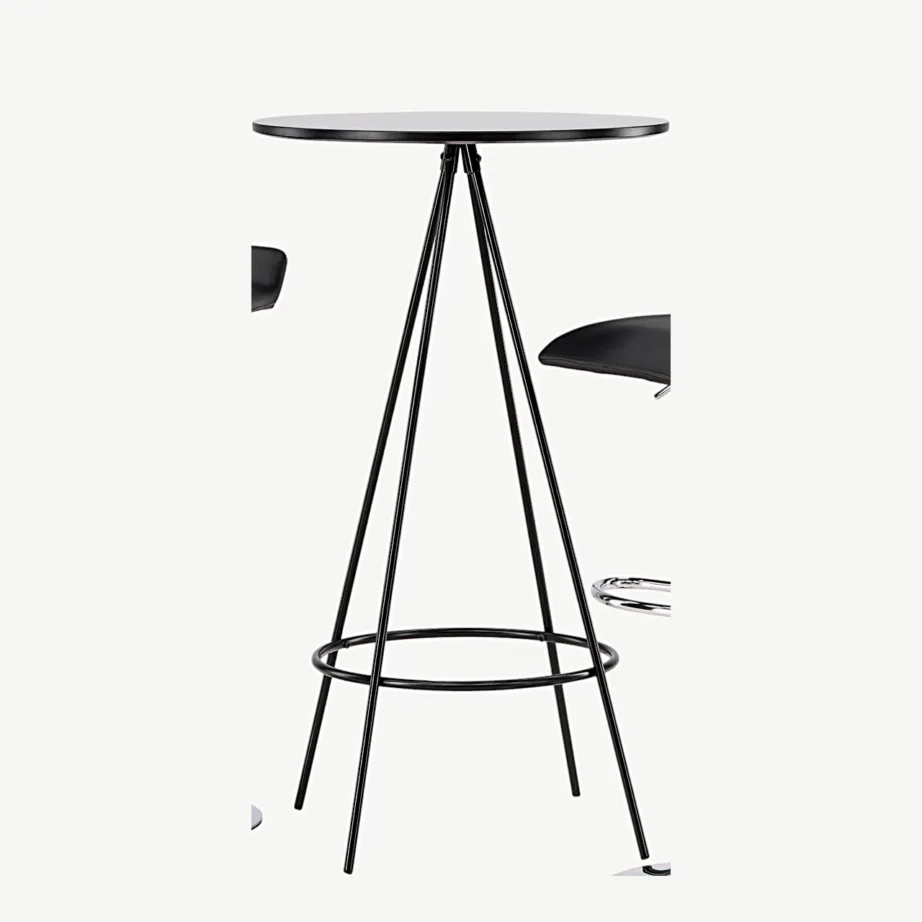 Must ümmargune baarilaua ja baaritooli komplekt Bistro & Jonna (MDF, teras, kunstnahk), GR23683 – 5