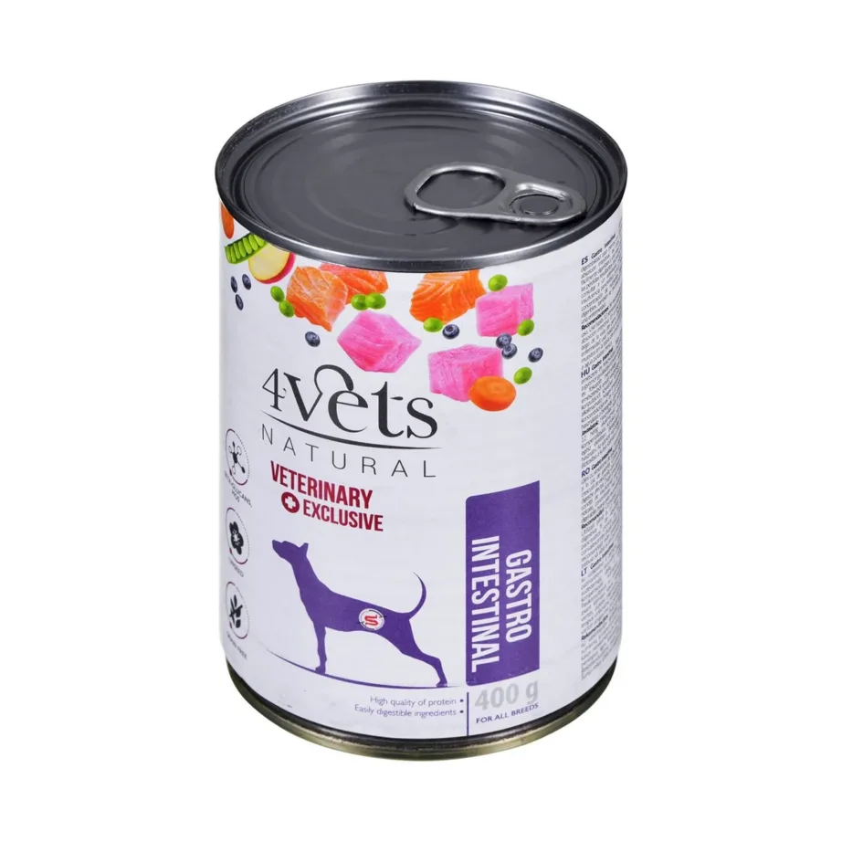 4Vets Natural Gastro Intestinal 400 g kalkunilihaga märgtoit täiskasvanud ja eakatele koertele, gluteeni- ja teraviljavaba – 3