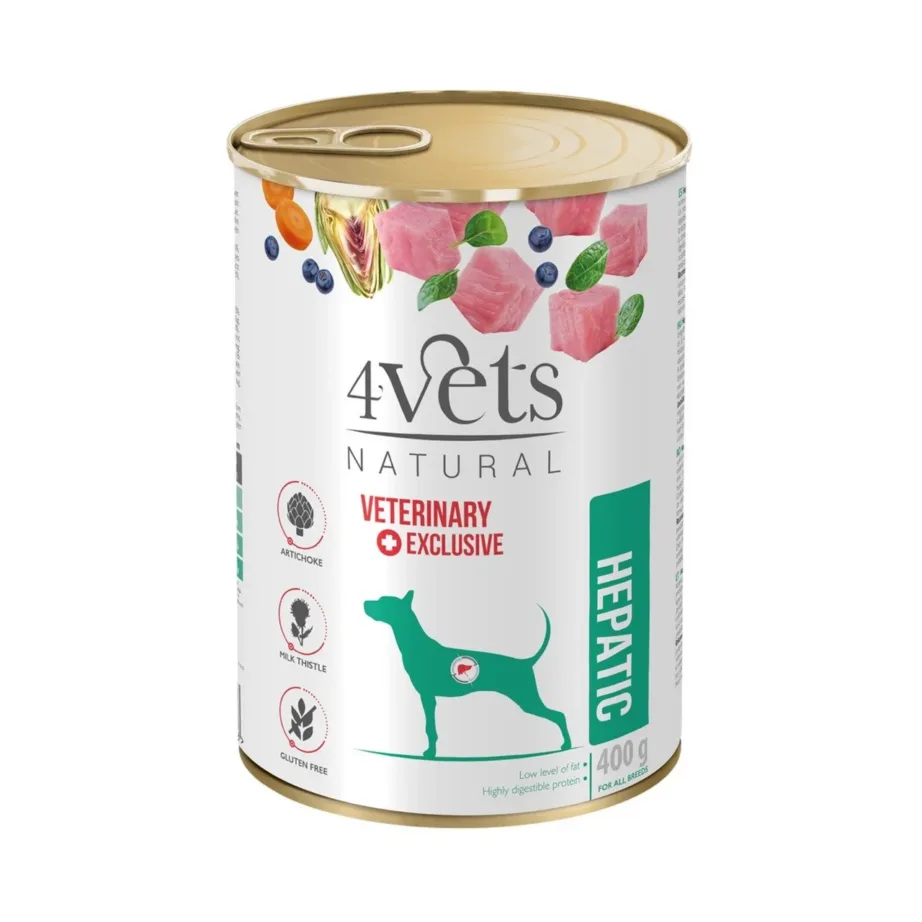 hepatic koerte märgtoit kalkuniga 4VETS 400g purk