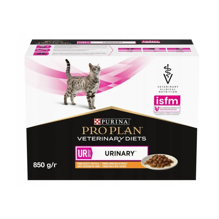 PURINA Pro Plan Veterinary Diets UR St/Ox kana 10x85g märg kassitoit kusekivide ennetamiseks