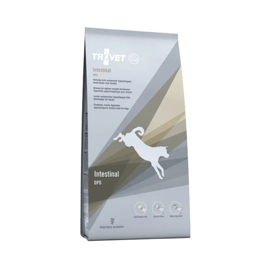 hüpoallergeenne pardilihaga koeratoit TROVET Intestinal DPD 10kg