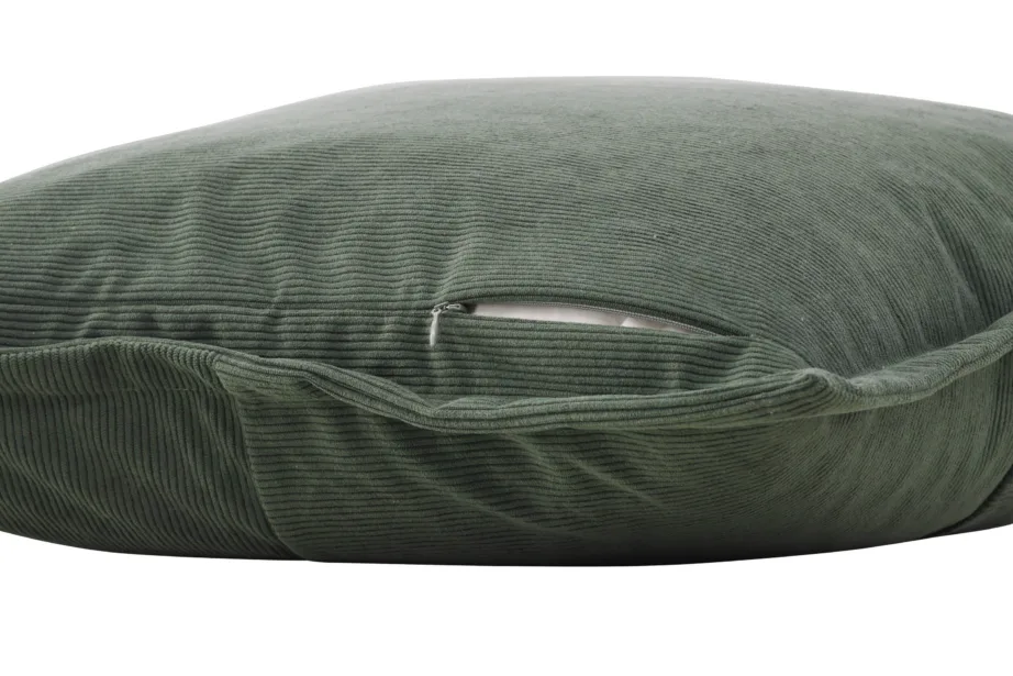 Manchester-kangast dekoratiivpadjapüür Lykke, tume roheline, 50 × 50 cm, 16091-504 – 6