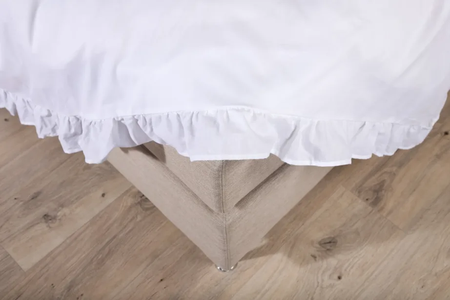 Valge satsidega puuvillane voodipesukomplekt Levi (240×220 cm), 16014-501 – 2