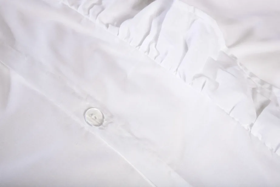 Valge satsidega puuvillane voodipesukomplekt Levi (240×220 cm), 16014-501 – 3