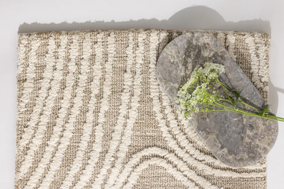 Ristkülikukujuline mustriga mikropolüestrist vannitoavaip Vera, beež-elevandiluu (80 × 50 cm), 19958-120 – 3