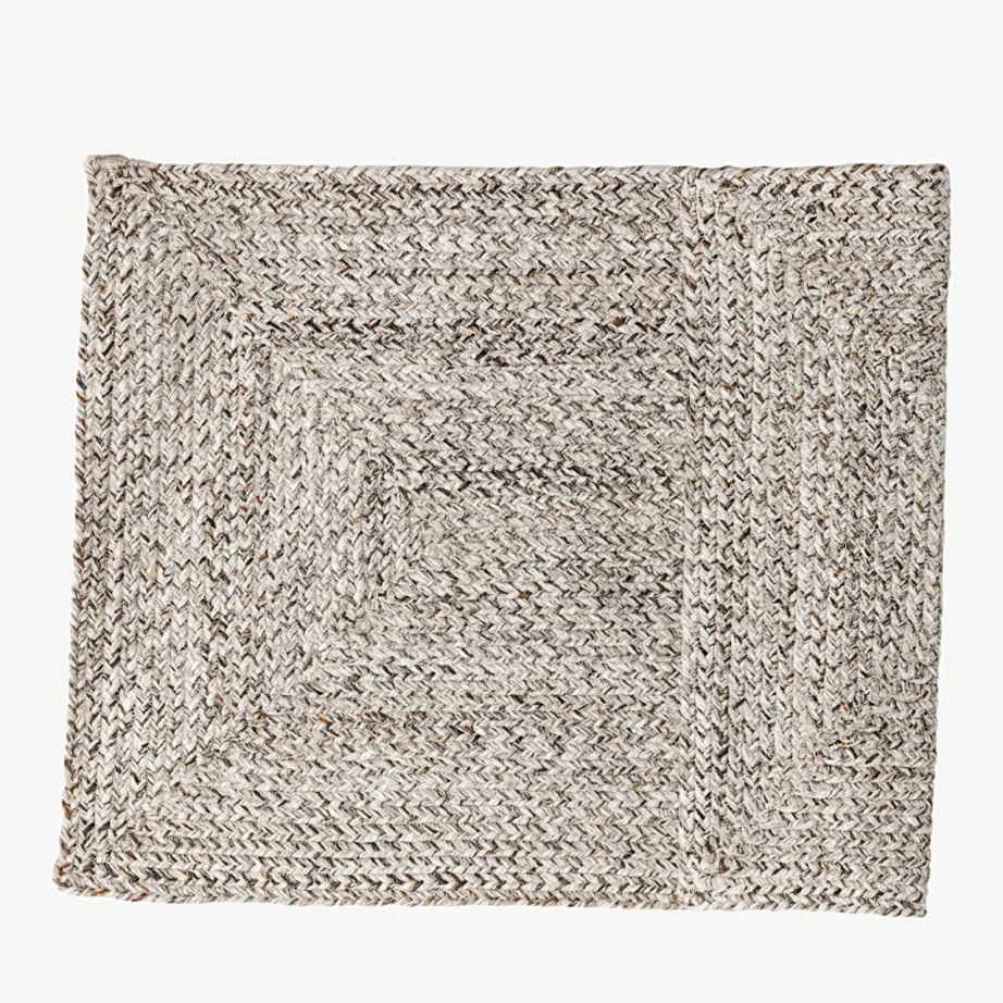 Ristkülikukujuline PET esikumatt Petra, elevandiluu/pruuni värvi, 60 × 90 cm, 20000-123 – 2