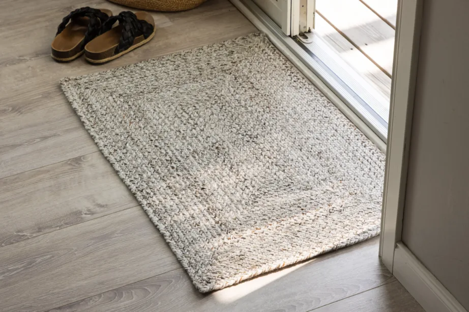 Ristkülikukujuline PET esikumatt Petra, elevandiluu/pruuni värvi, 60 × 90 cm, 20000-123 – 3