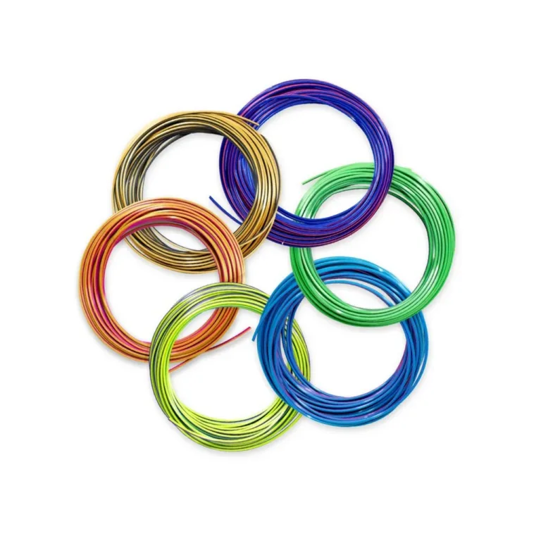 3Doodler FLOW-TRIFILLS 260g PLA 3D-pliiatsi filament 6 värvi (must, sinine, vask, kuld, roheline, lilla, punane) 3Doodler Flow'le