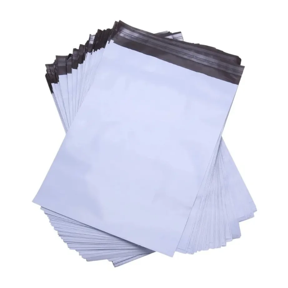 3XL FB09 400×550 mm 50 µm valge/must LDPE fooliumümbrik iseliimuv kinnis, 100 tk – 2