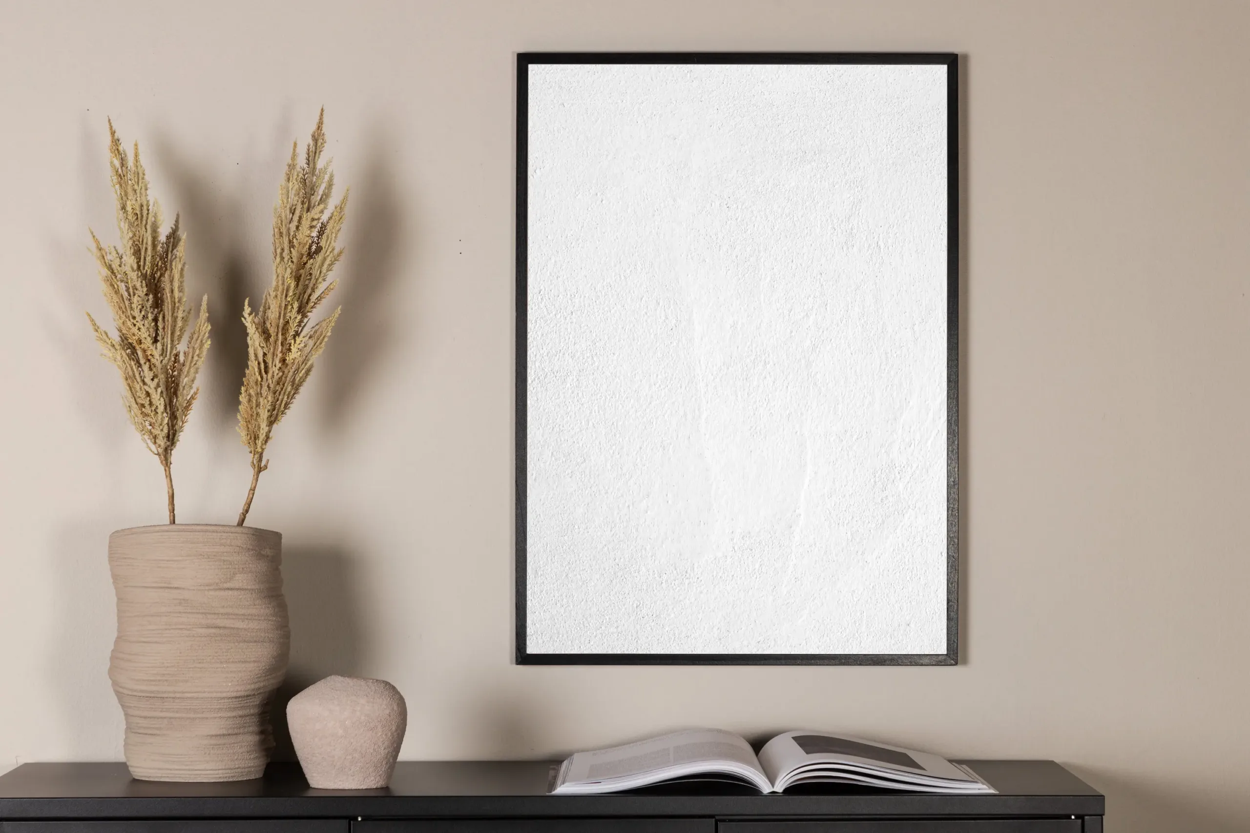 Abstraktse motiiviga valge poster White Reveted (50 × 70 cm) - 60001-003