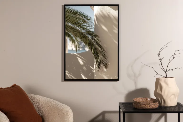 Palmilehega poster, beež (30x40 cm) - 60008-002