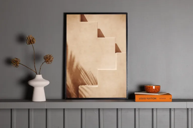 Beež seinaposter Stairs 30x40 cm - 60018-002