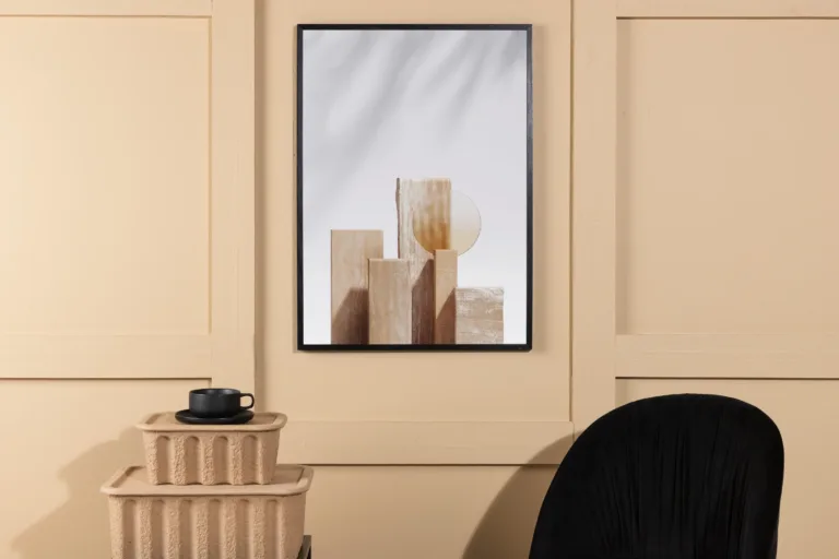 Beež puiduplokkidega poster, 70x100 cm - 60029-004