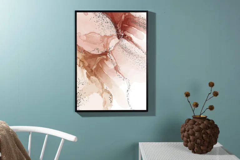 Poster Splash, hele roosa ja beež, 50 × 70 cm - 60035-003