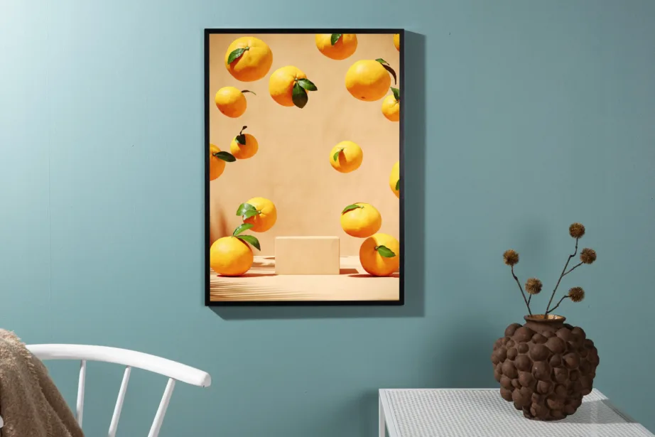 Sidrunitega plakat beežil taustal 21 × 30 cm - 60036-001