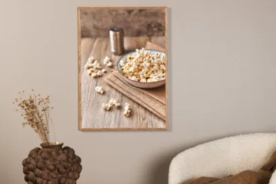 Popcorni motiiviga seinaposter Venture Home, beež, 21x30 cm - 60064-001