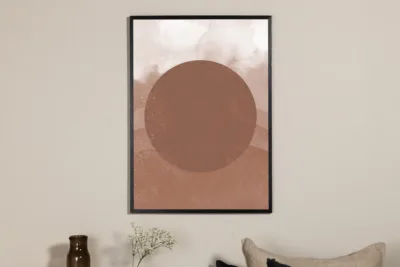 Beežide ja pruunide toonidega akvarellplakat Soft shades (50x70 cm, paber) - 60066-003