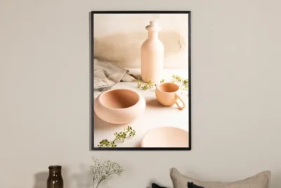 Beež põhjamaine fotoposter Ceramics (21 × 30 cm, paber) - 60067-001