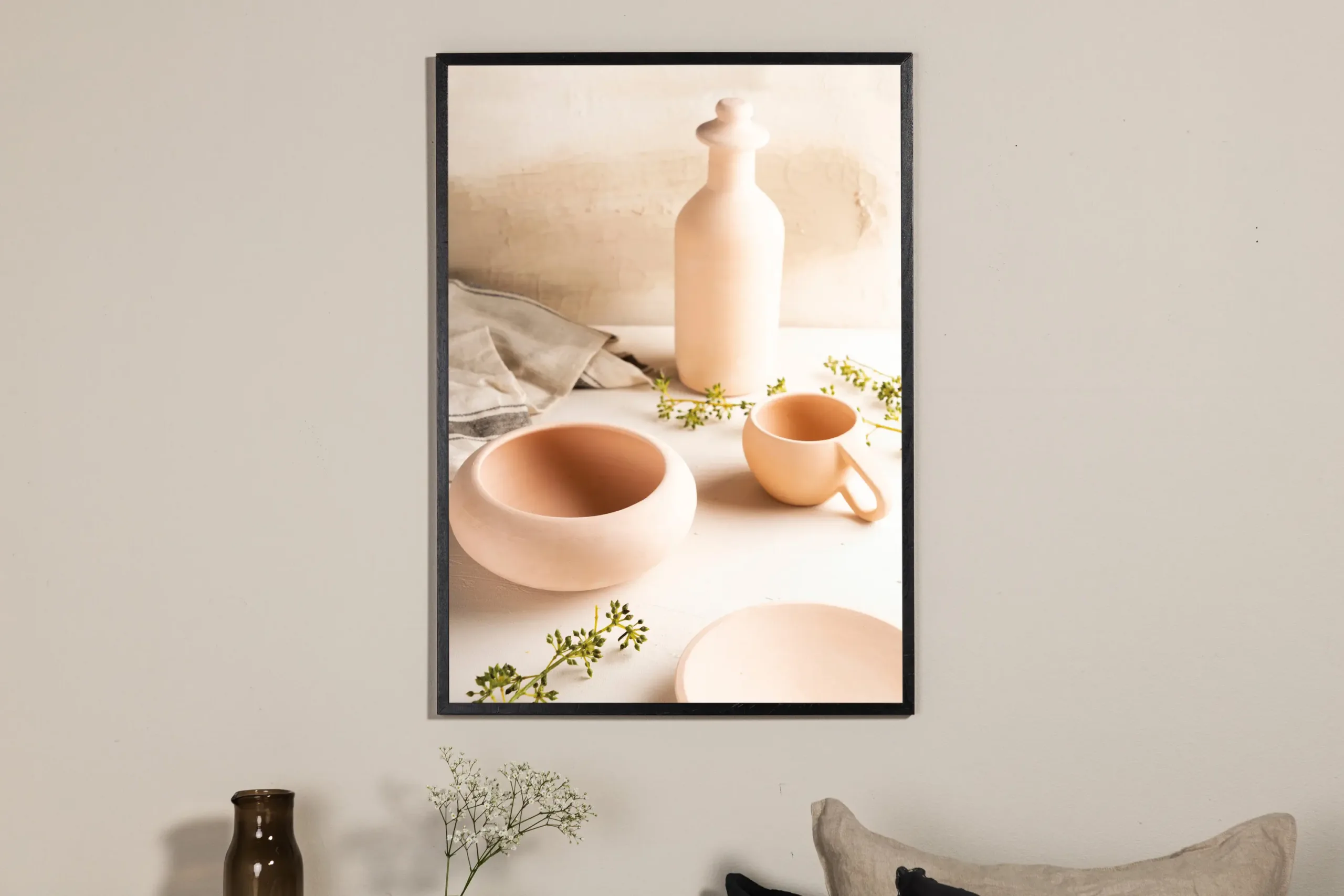 Beež põhjamaine fotoposter Ceramics (21 × 30 cm, paber) - 60067-001