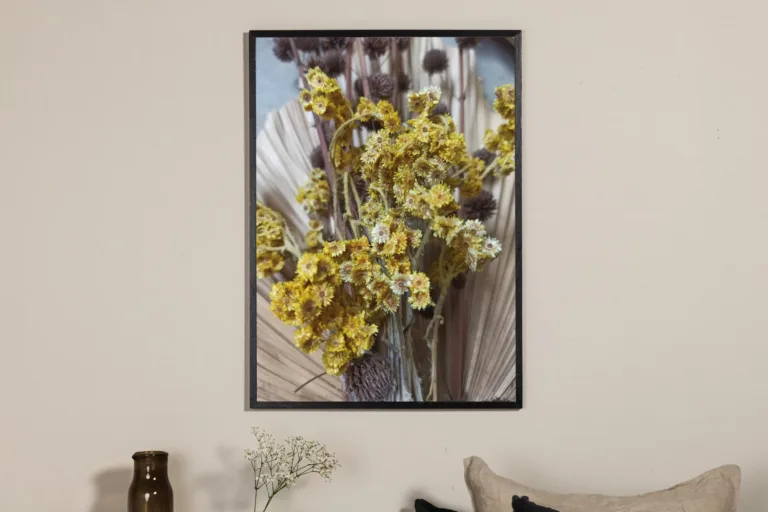 Bouquet kollaste lilledega seinaplakat (30x40 cm, paber) - 60068-002