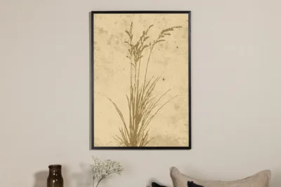 Beež taimemotiiviga poster Plant art 50x70 cm - 60069-003