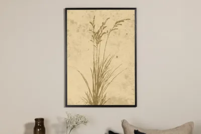 Beež taimemotiiviga poster Plant art 50x70 cm - 60069-003