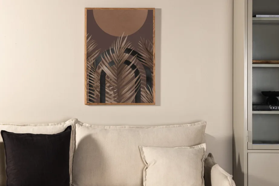 Abstraktne pruun seinaposter Structures, 50×70 cm, 60078-003