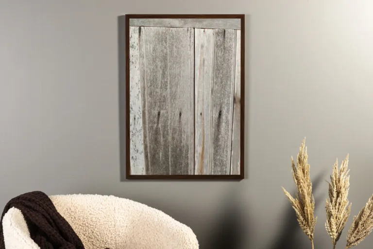 Rustikaalne puidumustriline seinaposter Wooden wall, hall (50 × 70 cm) - 60082-003