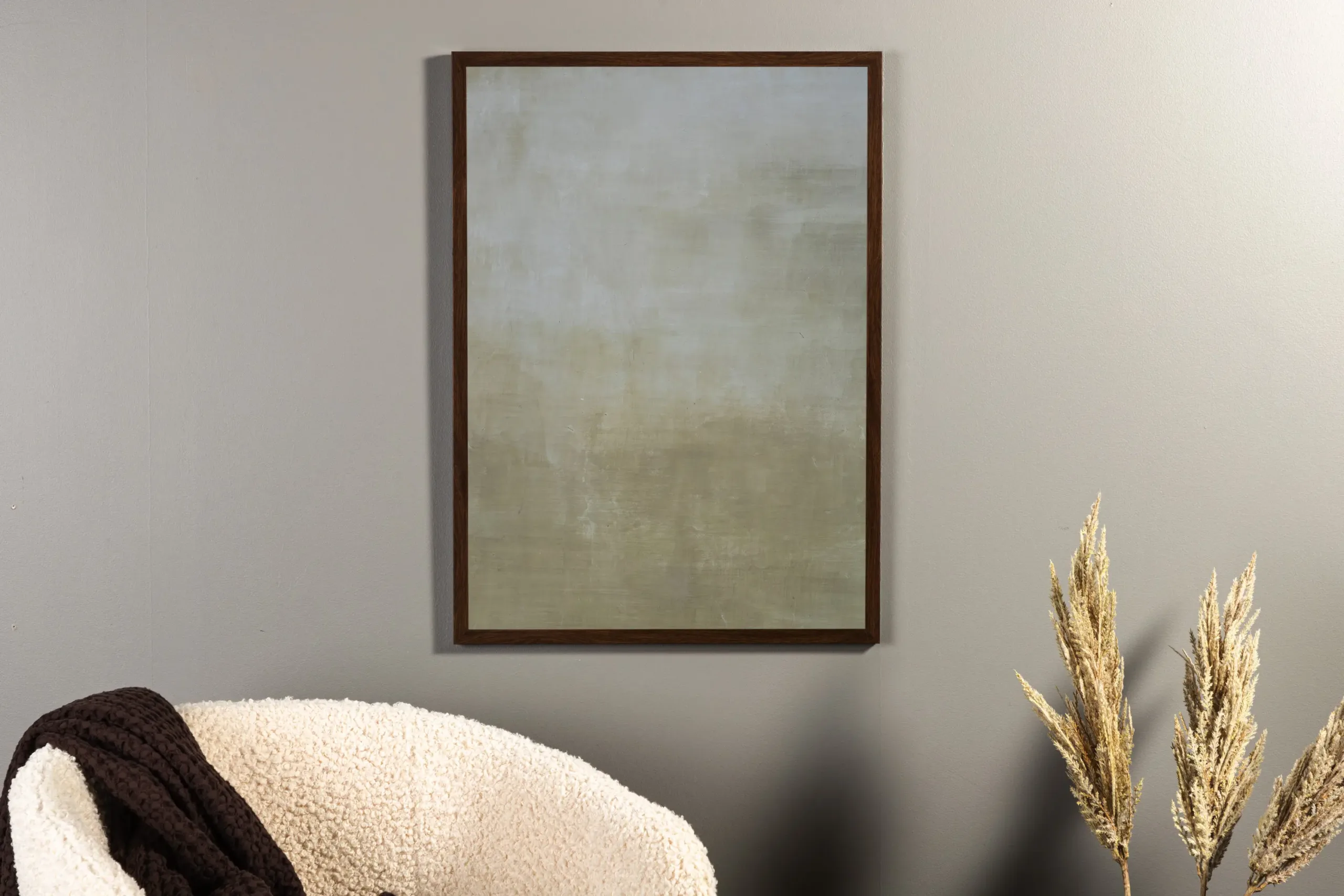 Abstraktne vesivärvi plakat "Painted art" (roheline, 30x40 cm) - 60083-002
