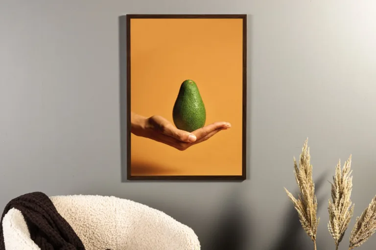 Avokaado plakat oranži taustaga, 70x100 cm - 60084-004