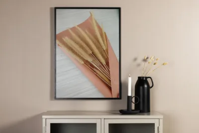 Beežides toonides kuivatatud lillede plakat 30x40 cm - 60086-002