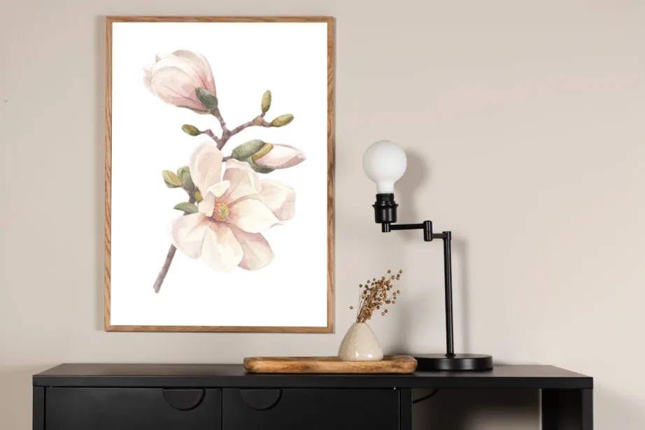 Käsitsi maalitud akvarellposter kirsi motiiviga, 70 × 100 cm - 60092-004