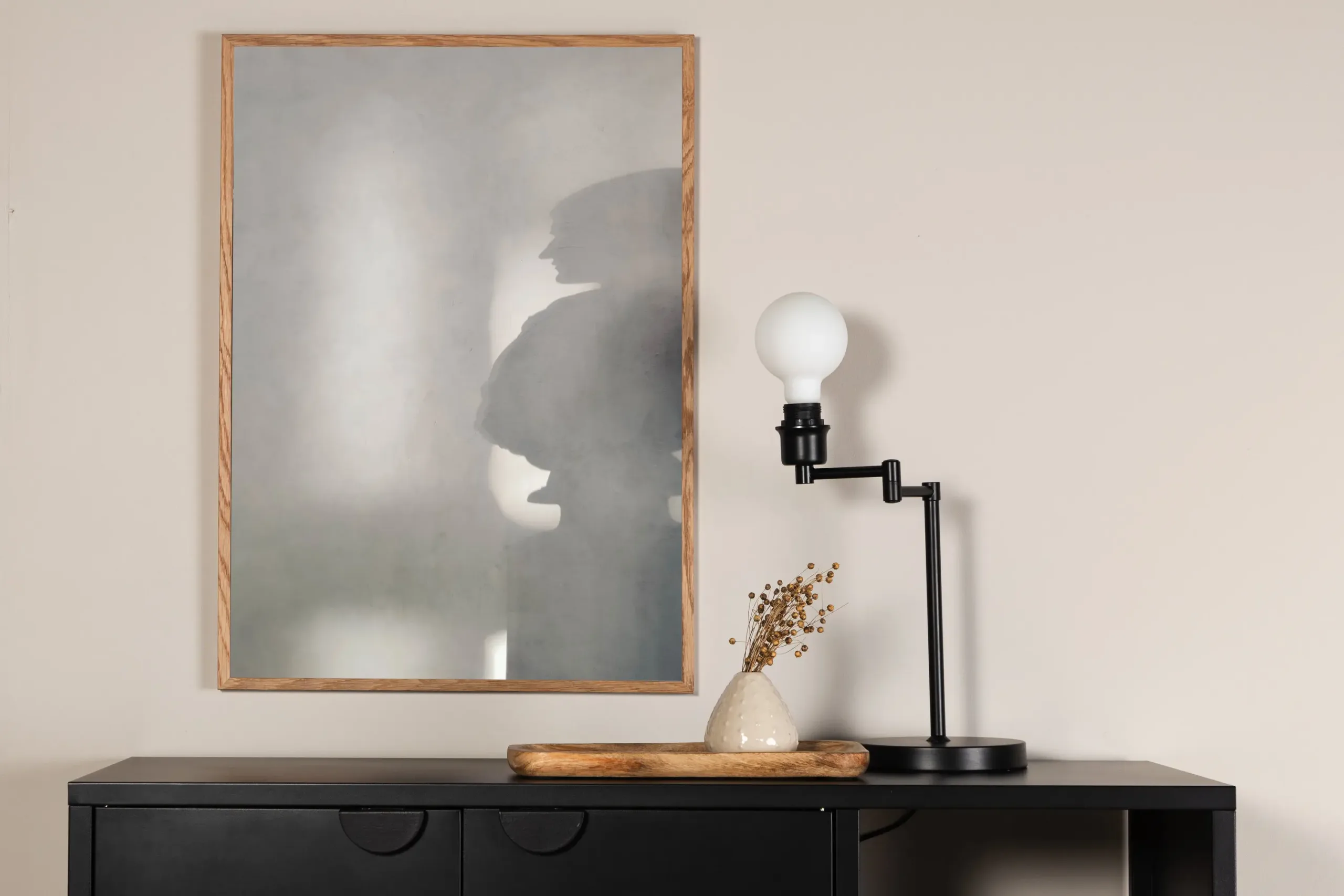 Human Shadow plakat, hall-valge, 70 x 100 cm - 60094-004