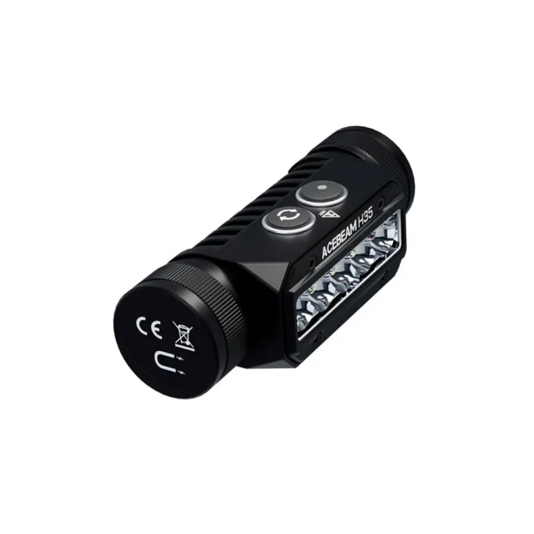 AceBeam H35 2600 lm LED pealamp, IP68, alumiiniumkorpus, 18650 Li-Ion aku, must/oranž