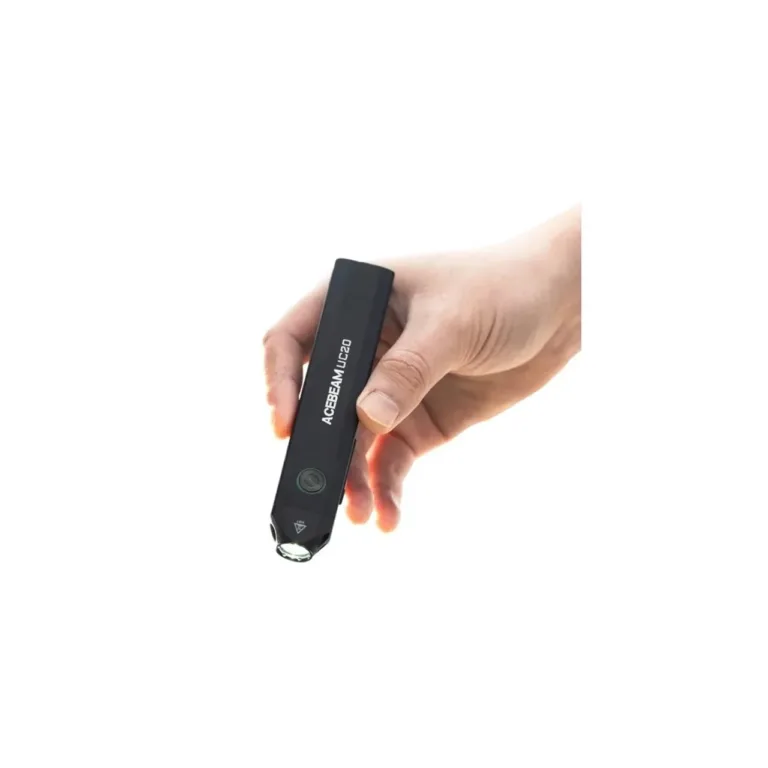 AceBeam UC20 1000 lm must LED-taskulamp, 132x25x15 mm, IP68, 1000 mAh akuga