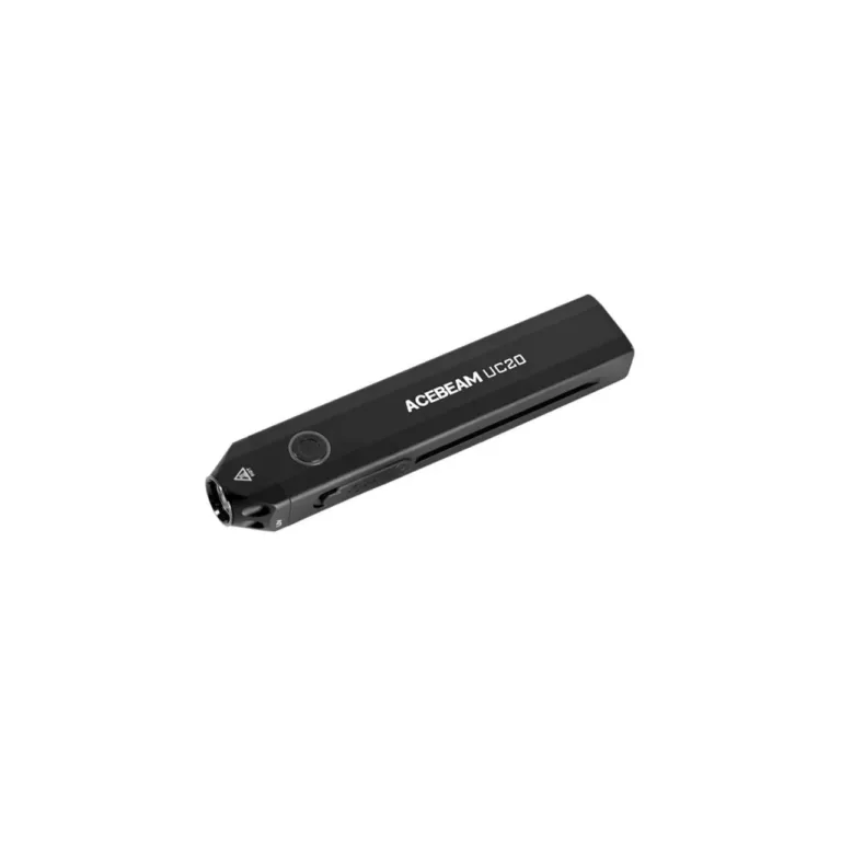 AceBeam UC20 1000 lm must LED-taskulamp, 132x25x15 mm, IP68, 1000 mAh akuga