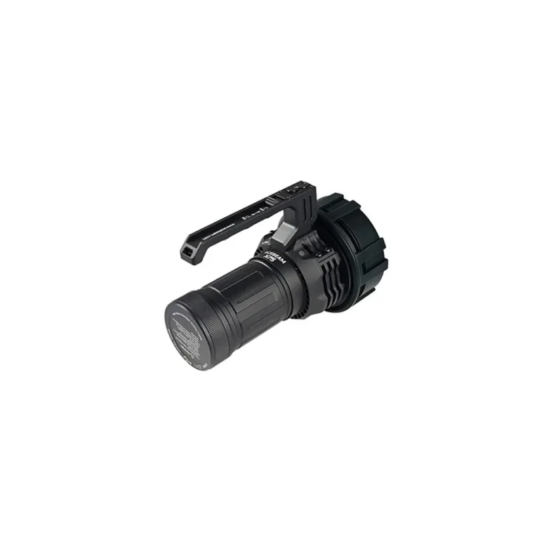 AceBeam X75 67000 lm 176 mm must LED-taskulamp IP68, 4250 mAh aku, 1306 m valgusvihk