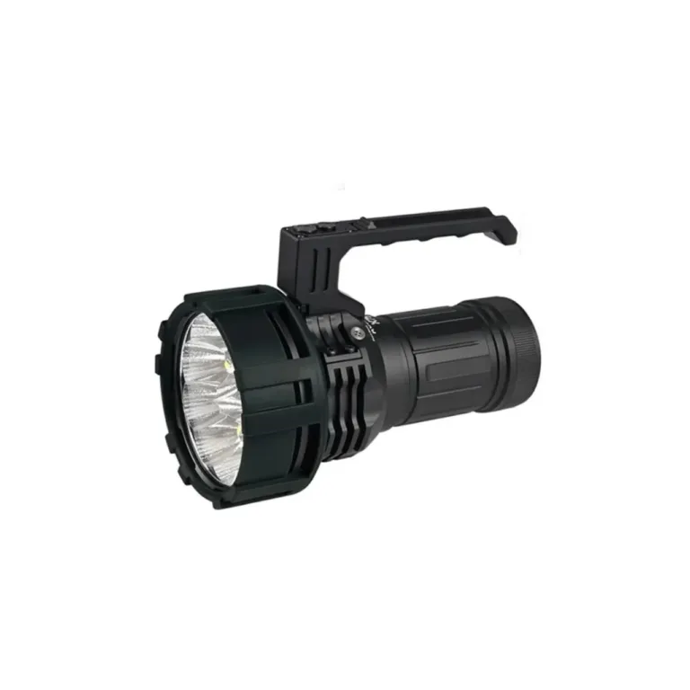 AceBeam X75 67000 lm 176 mm must LED-taskulamp IP68, 4250 mAh aku, 1306 m valgusvihk