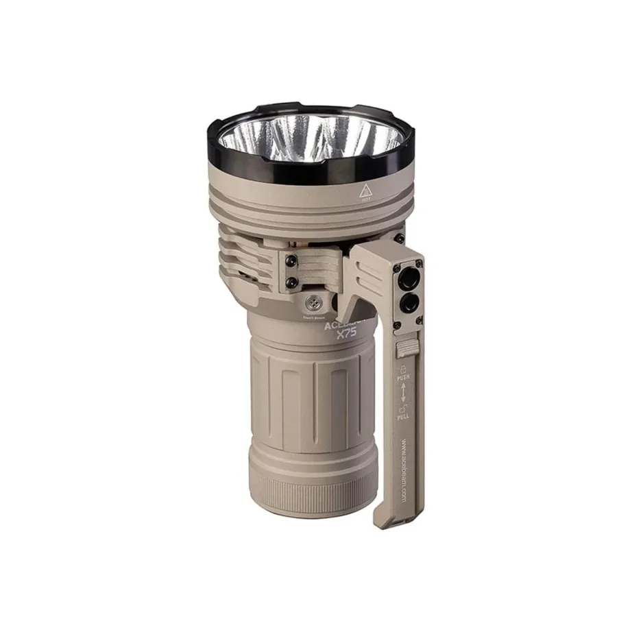 AceBeam X75 XHP70.3 MAO 67 000 lm 6500K LED-taskulamp, IP68, 1,24 kg, 176 mm, 4250 mAh aku - 3