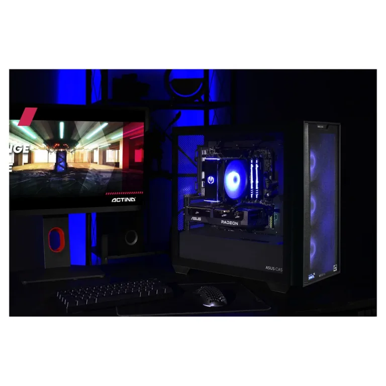 Actina KOMAAAGIP1383 Mini Tower PC AMD Ryzen 5 5600, 16GB DDR4, 1TB M.2 SSD, Radeon RX 7600 8GB, Wi-Fi, 500W, must