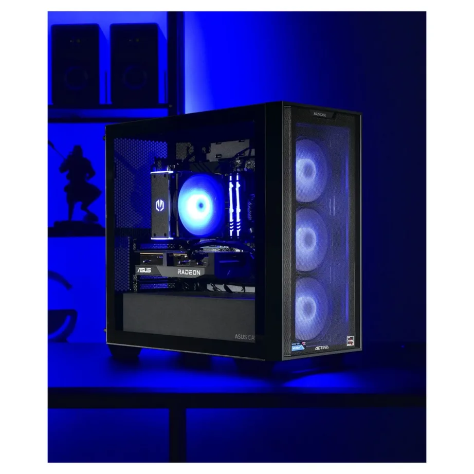Actina KOMAAAGIP1383 Mini Tower PC AMD Ryzen 5 5600, 16GB DDR4, 1TB M.2 SSD, Radeon RX 7600 8GB, Wi-Fi, 500W, must – 10