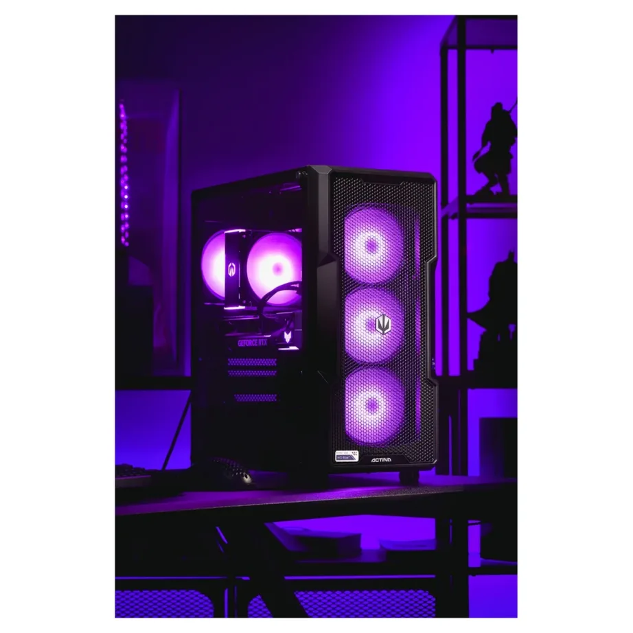 Actina KOMAAAGIP1440 Ryzen 5 7600/32GB DDR5/1TB SSD/Radeon RX 7800 XT/750W/must mänguarvuti (Midi Tower, Wi-Fi 6E, ARGB) – 16