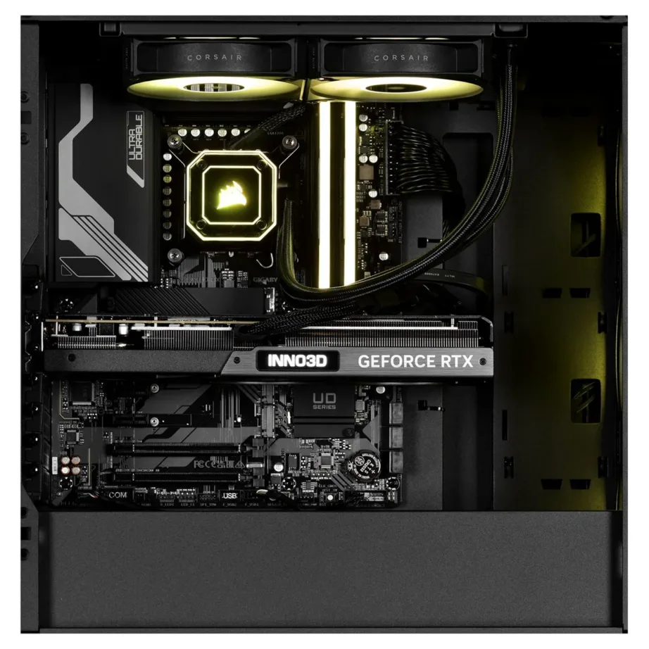 Actina KOMAAAGIP1447 Intel Core i5-13600KF/32GB DDR5/2TB SSD/NVIDIA GeForce RTX 4070 Ti must midi tower mänguarvuti, vesijahutus, Wi-Fi 6E – 2